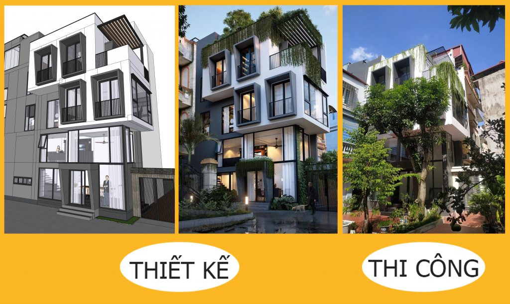 Hình ảnh từ quá trình thiết kế đến thi công