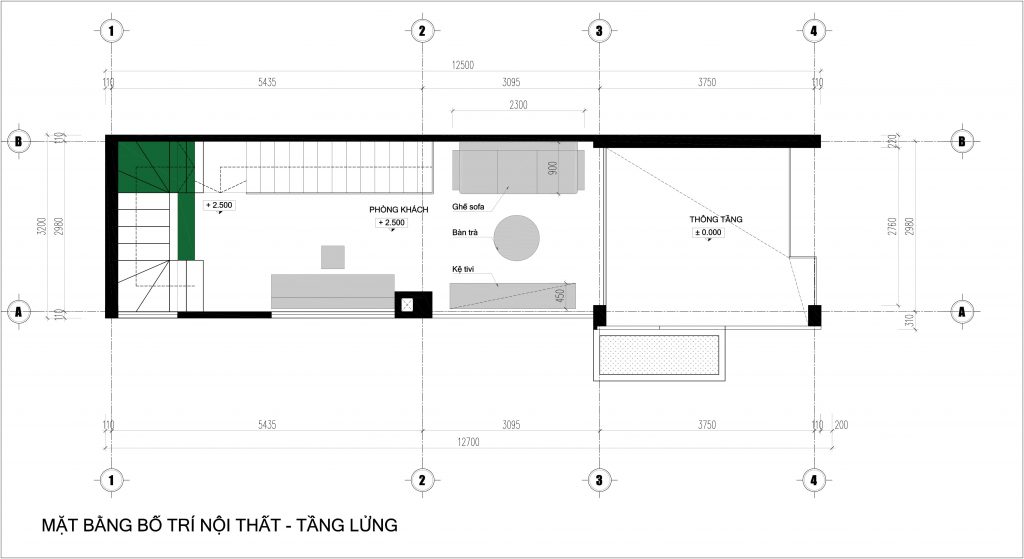 Mặt bằng tầng lửng